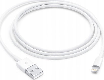 Kabel USB Apple Lightning - USB-A 1 m Biały (MUQW3ZM/A)