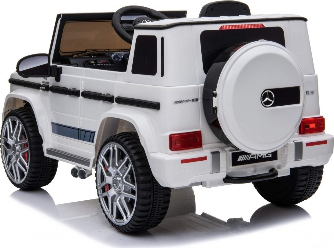 Triton Mercedes AMG G63 dla dzieci Biały + Pilot + MP3 LED + Wolny Start + EVA + Pasy