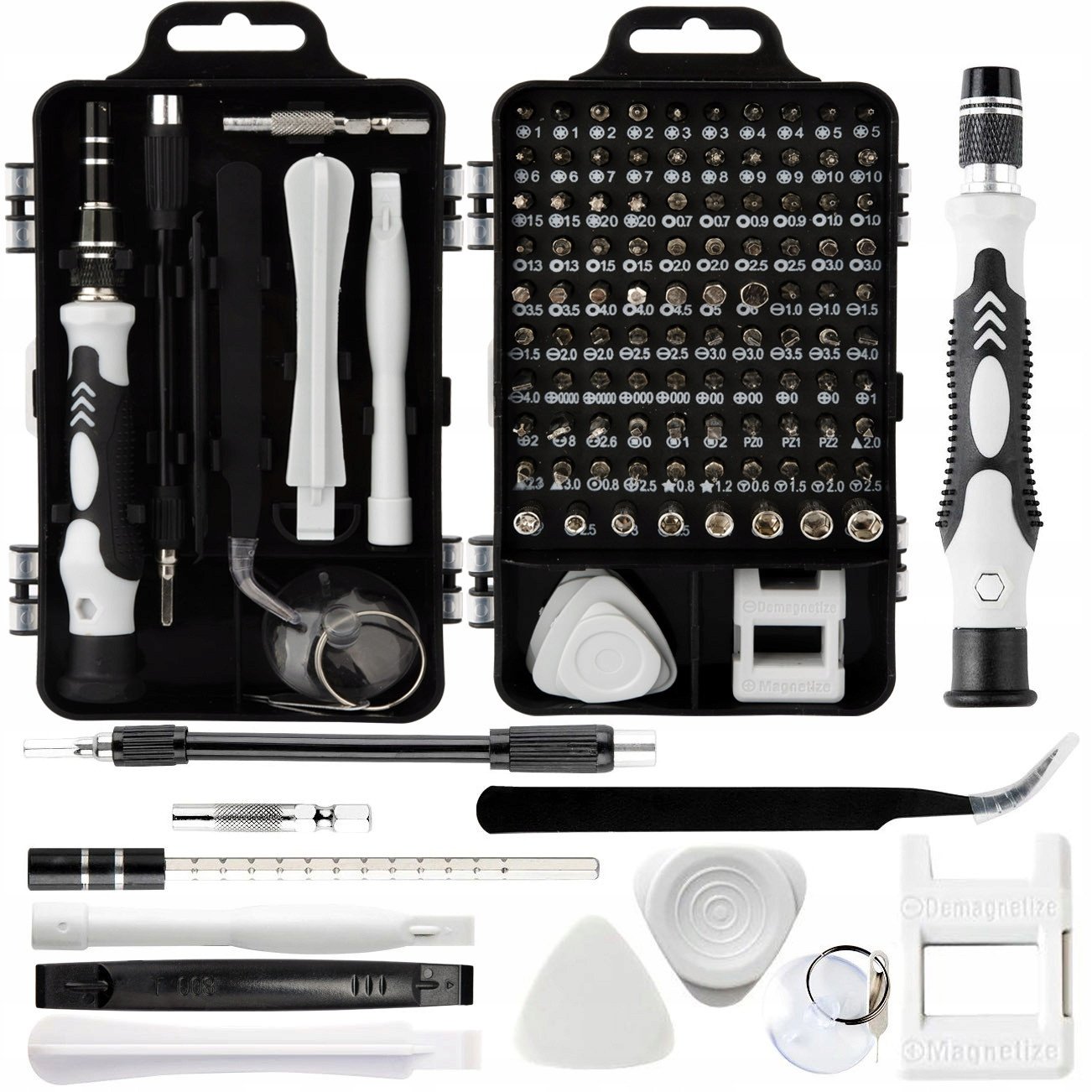 ZESTAW NARZĘDZI PRECYZYJNYCH Z BITAMI BSA-115 czarny