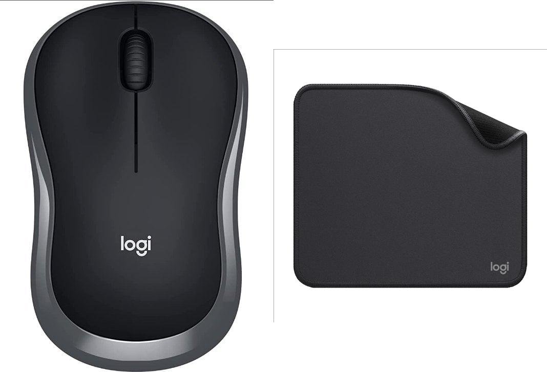 Mysz Logitech M185 Szara (910-002238) + Studio Series - GRAPHITE (956-000049)