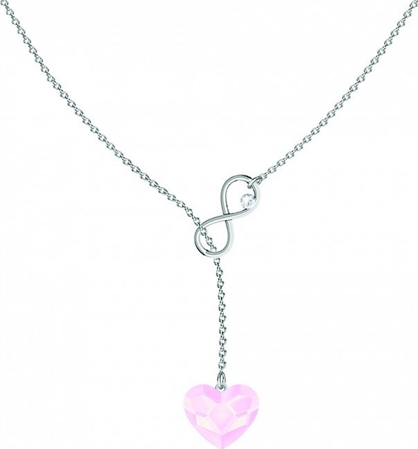Radziszewska Jewellery Naszyjnik Srebrny Serce Nieskończoność Prezent na Dzień Kobiet DEDYKACJA
