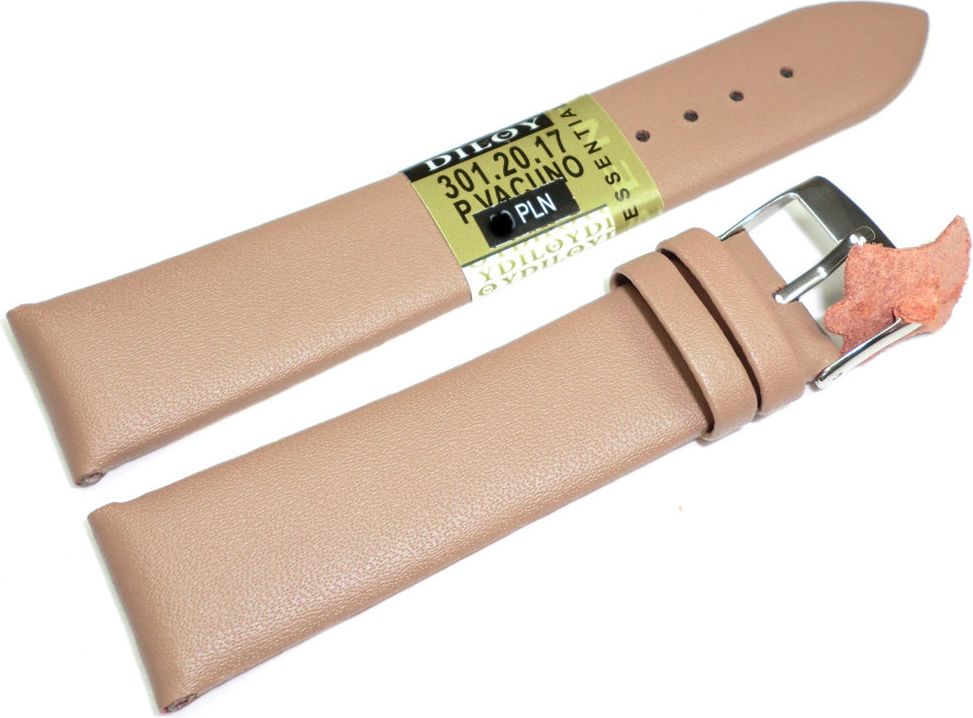 Diloy Skórzany pasek do zegarka 20 mm Diloy 301.20.17