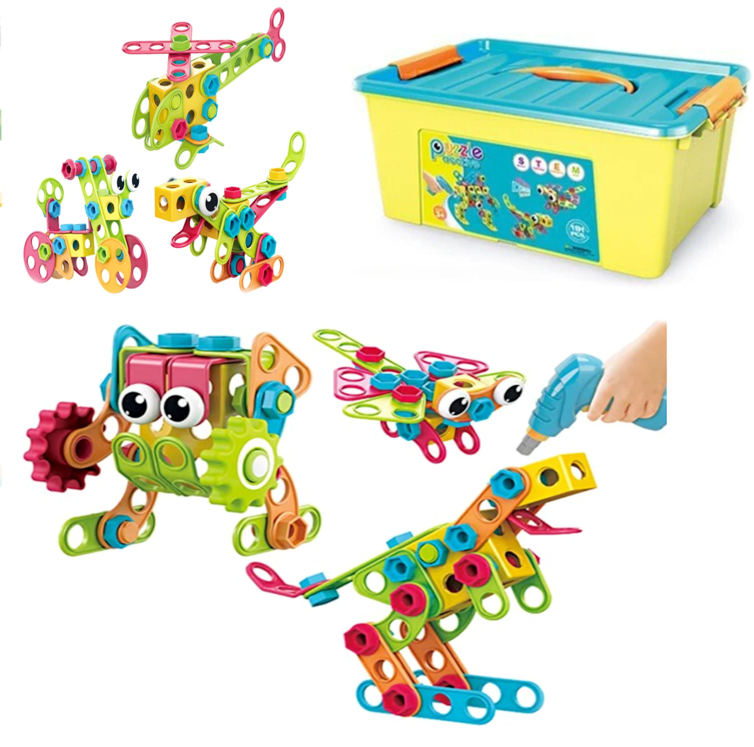 Coil klocki magnetyczne konstrukcyjne zestaw 191 el. elementów j