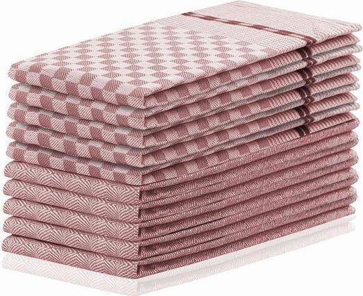 Decoking Zestaw 10 ścierek kuchennych Louie różowy