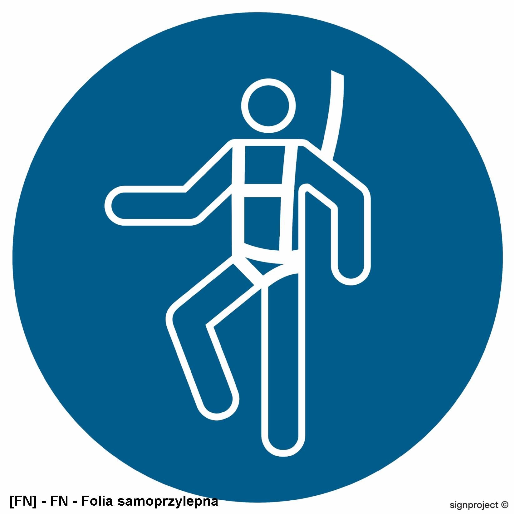 GJ018 - Nakaz stosowania szelek bezpieczeństwa 200x200