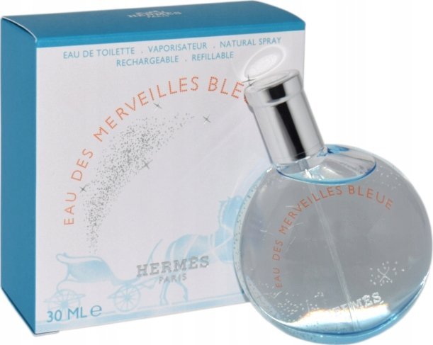 Hermès HERMES EAU DES MERVEILESS BLEUE (W) EDT/S 30ML REFILLABLE