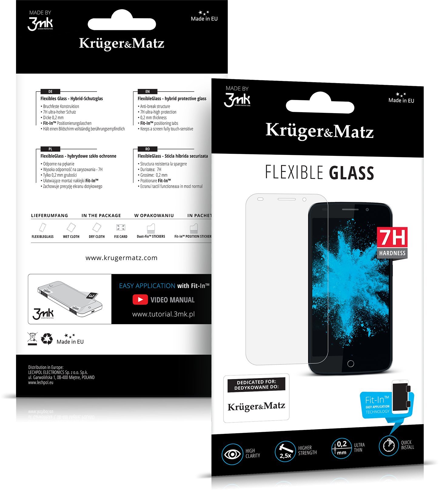 Szkło hybrydowe Kruger&Matz do Move 7