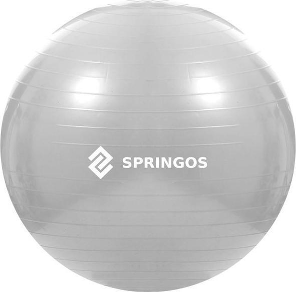 Springos Piłka gimnastyczna Springos Grey Bezpieczne zakupy z dostawą do domu