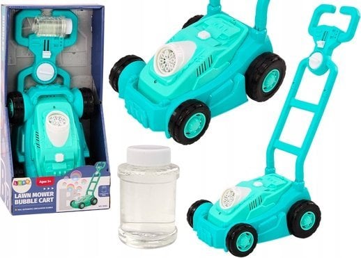 LeanToys Maszyna Do Baniek Mydlanych Kosiarka Jeździk z Rączką Zielony