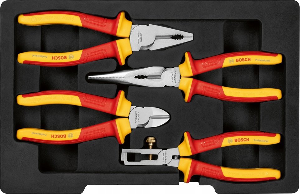 Zestaw narzędzi Bosch Bosch VDE pliers set Professional, 4-piece (red/yellow)
