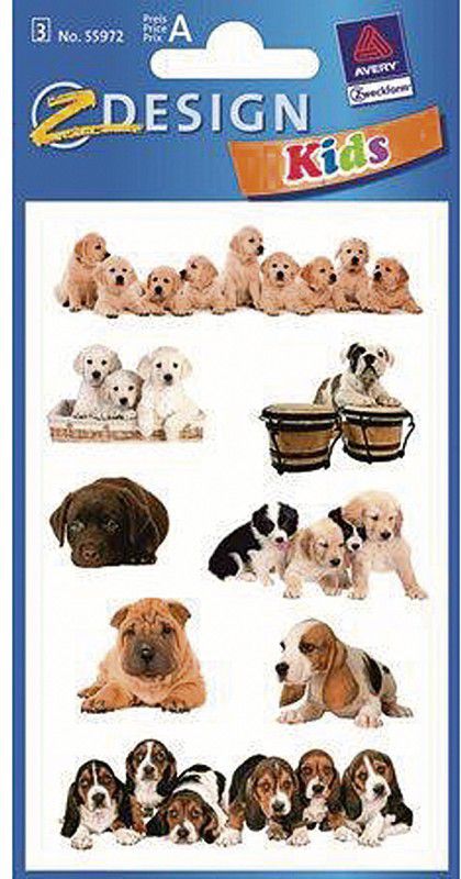 Avery Zweckform Naklejki tłoczone szczeniaki (106840)