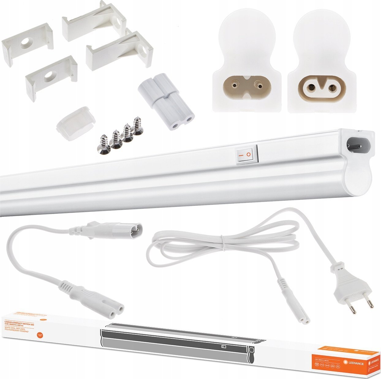 Lampa sufitowa Mentor Oprawa LED LINEAR COMPACT SWITCH 1200 14 W 4000 K 4058075106178