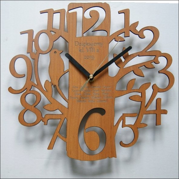 naSciane Zegar DRZEWO dąb prezent pamiątka rocznica grawer