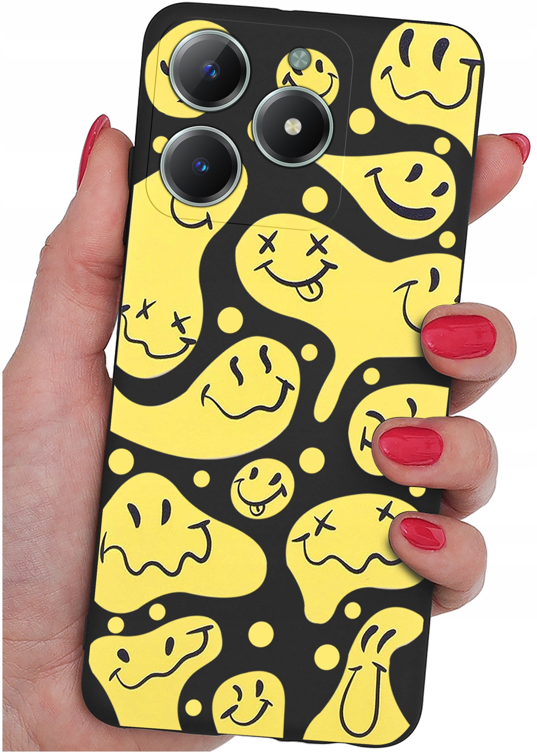 Etui do Realme C61 | C63 WZORY |SILIKONOWE MATT CASE + SZKŁO 9H