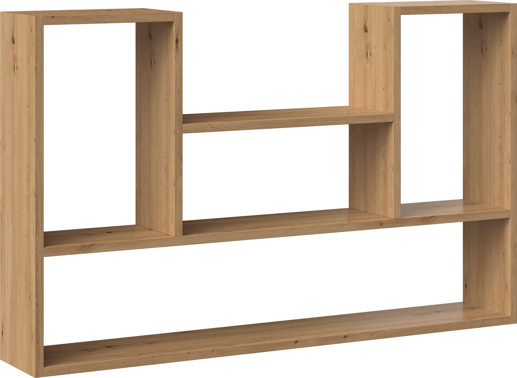 Topeshop REGAŁ WISZĄCY ŚCIENNY PÓŁKI BILBAO 4P DĄB ARTISAN