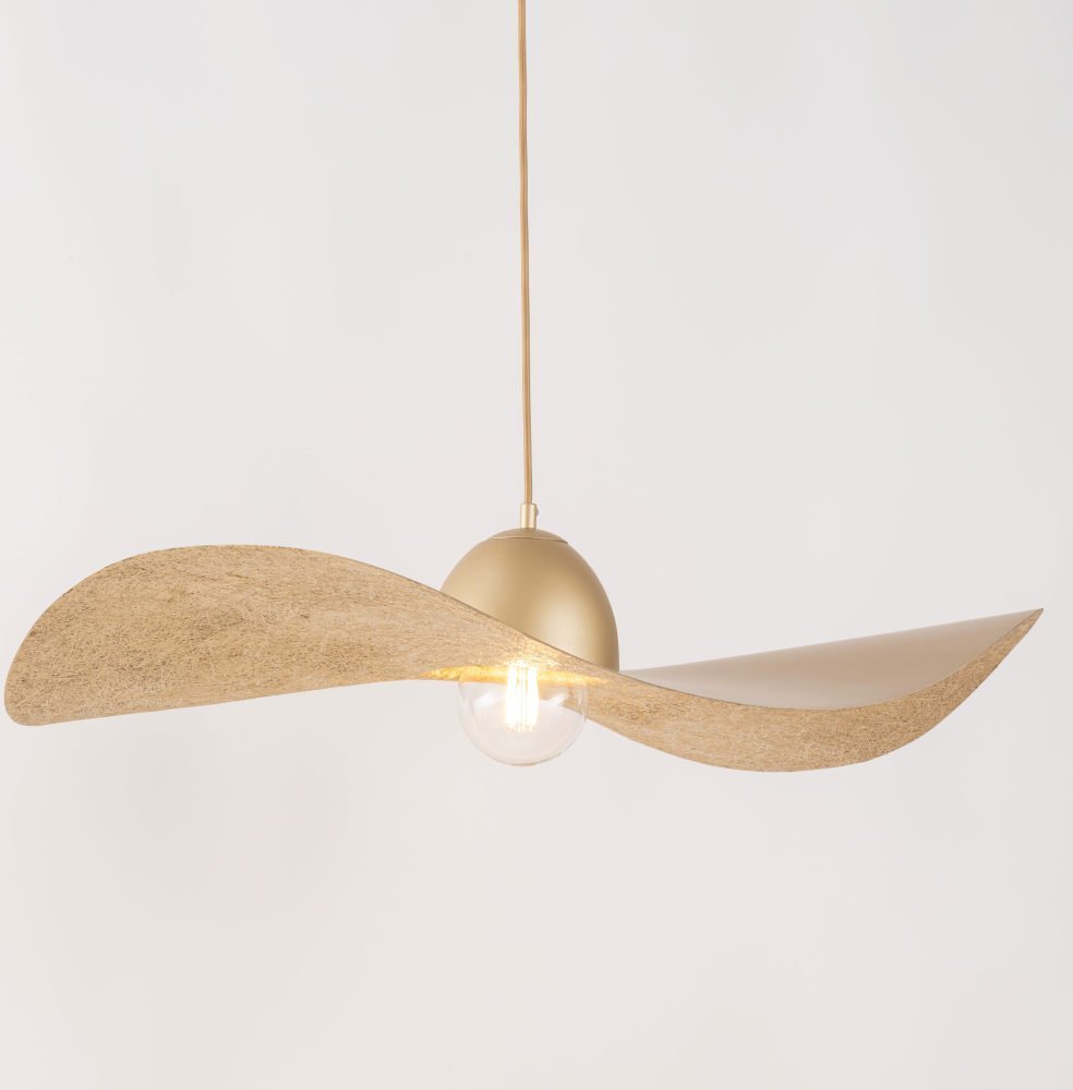 Lampa wisząca Sigma Złota lampa wisząca KAPELLO nowoczesny zwis do sypialni nad łóżko