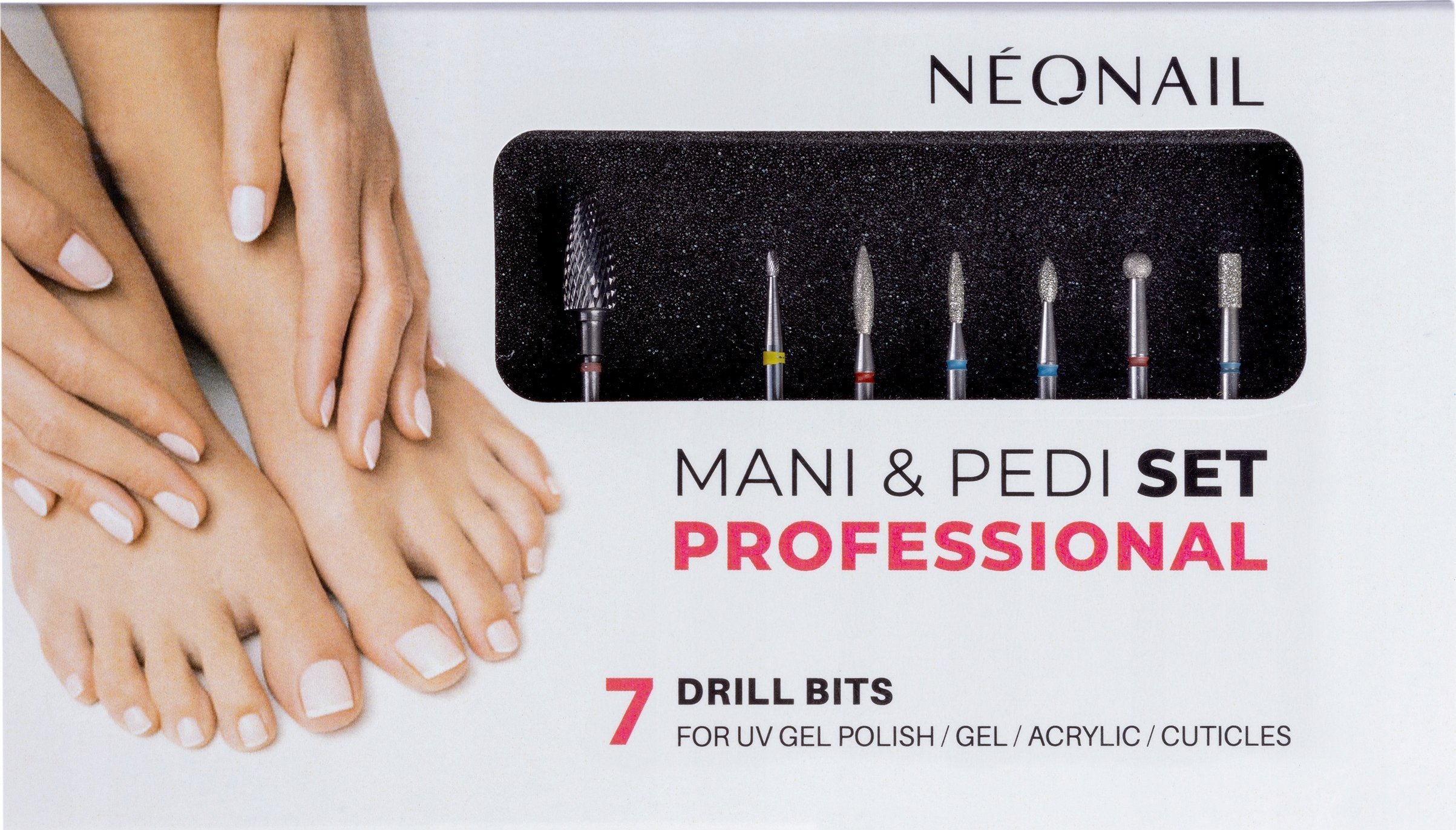 NEONAIL_SET Professional frezy do frezarki 7szt.