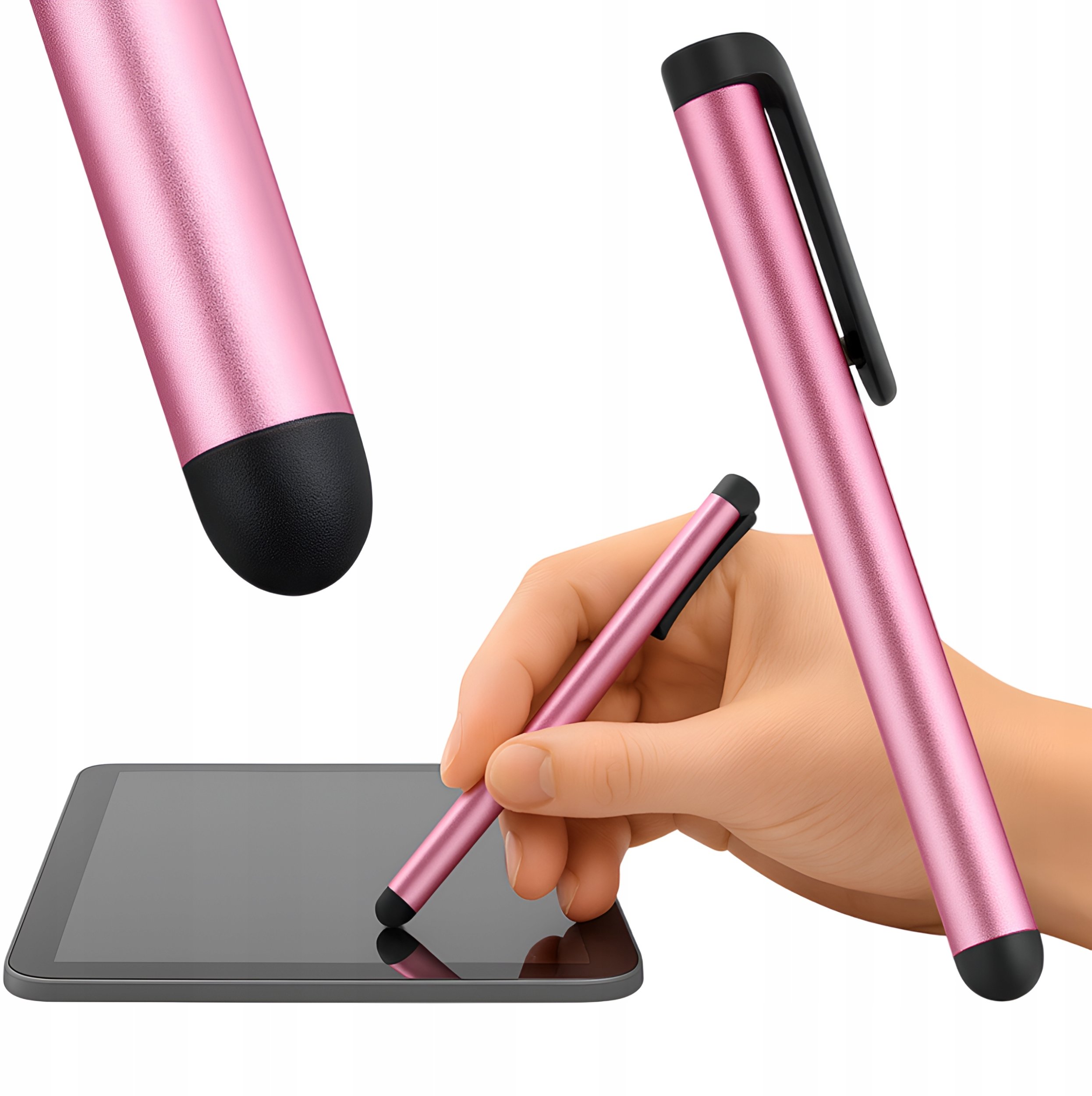 Rysik Do Telefonu Tableta Ekranów Dotykowy Pojemnościowy Jasnoróżowy 10,5cm