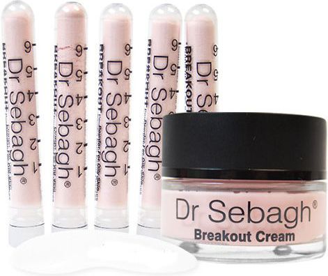 Dr Sebagh Breakout Cream krem dla skóry tłustej 50ml + Breakout Powder puder 5x1.95g