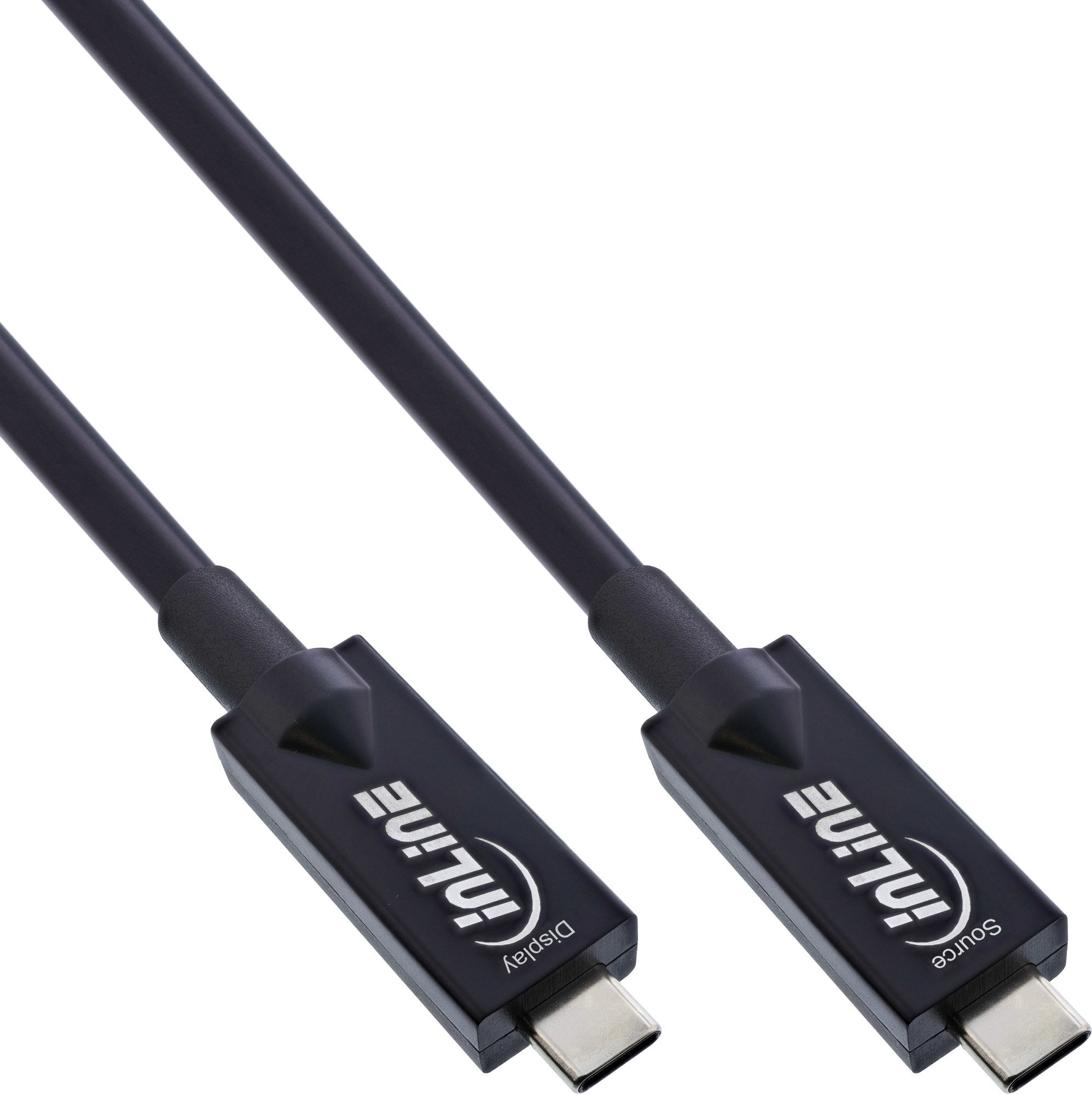 Kabel USB InLine USB-C - USB-C 7.5 m Czarny (35797A)