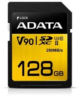 Karta ADATA Premier One SDXC 128 GB Class 10 UHS-II/U3 V90 (ASDX128GUII3CL10-C)