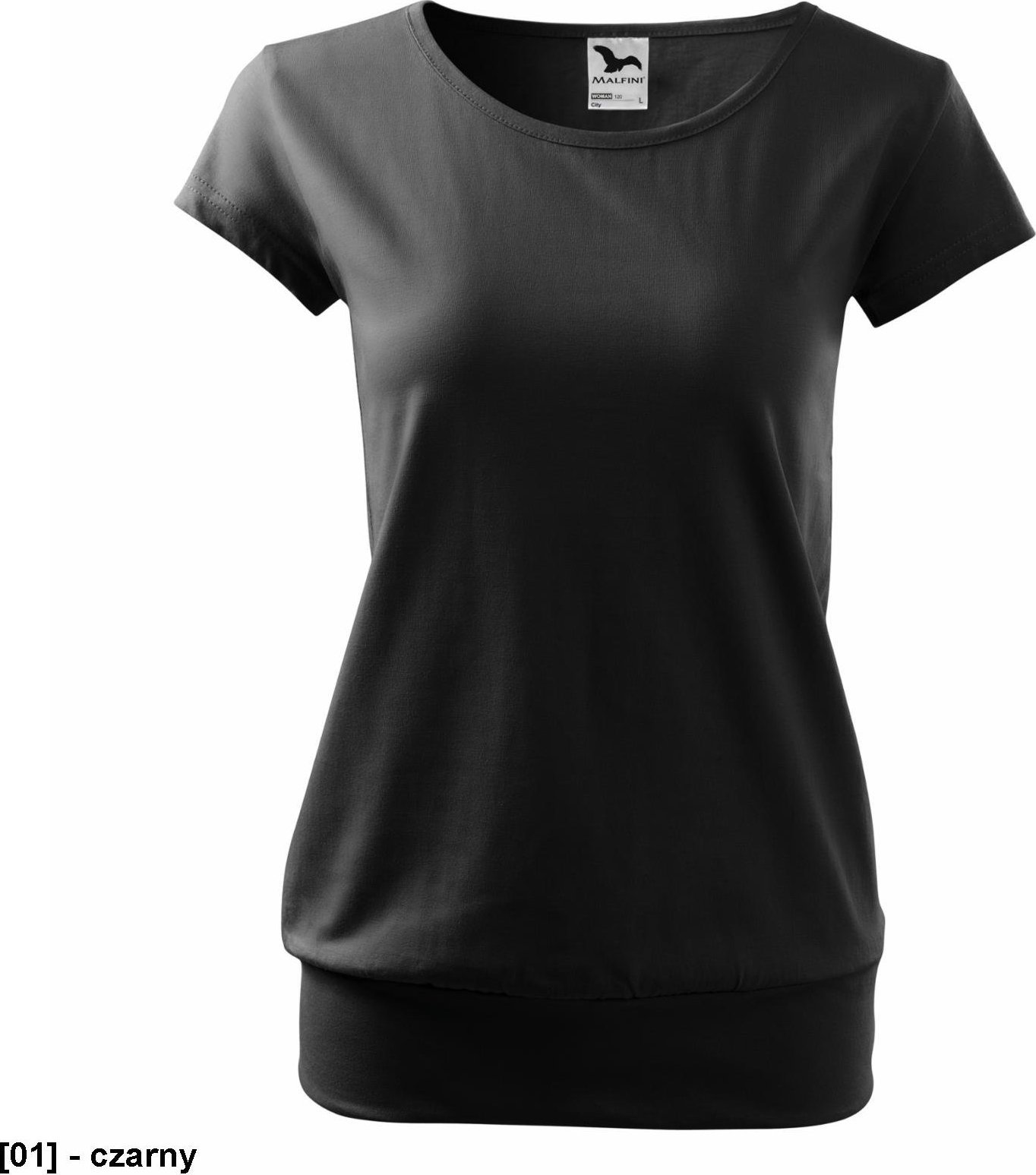 MALFINI City 120 - ADLER - Koszulka damska, 150 g/m, - czarny XL