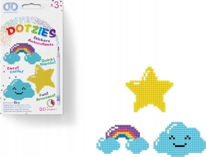 DIAMOND DOTZ DIAMOND DOTZ SKY- 3PAK NAKLEJKI