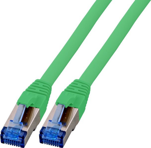 EFB EFB RJ45 Patchkabel S/FTP Cat6A Superflex LSZH GRUEN Laenge 15m 10Gbit 500MhZ 100 Prozent Kupfer mit Cat 7 Rohkabel