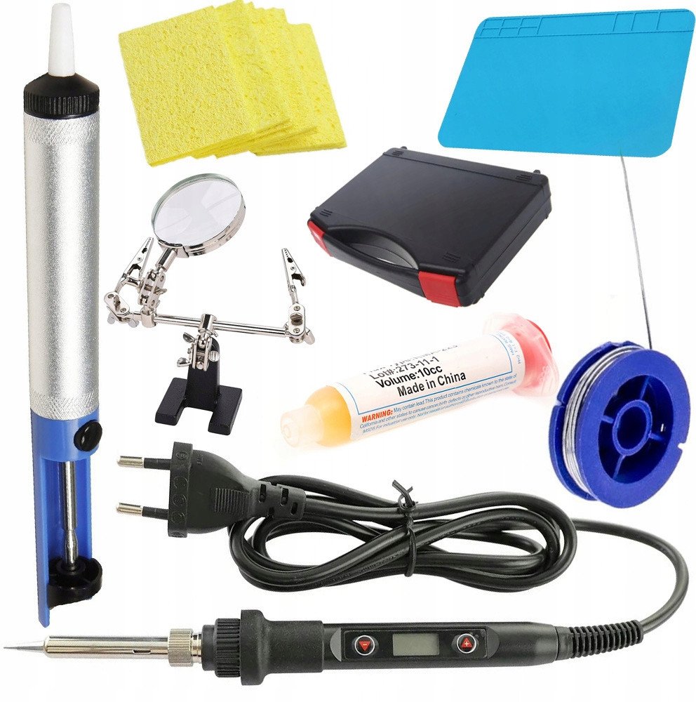 LUTOWNICA KOLBOWA WYŚWIETLACZ MATA CYNA ODSYSACZ UCHWYT GĄBKA TOPNIK EUTI