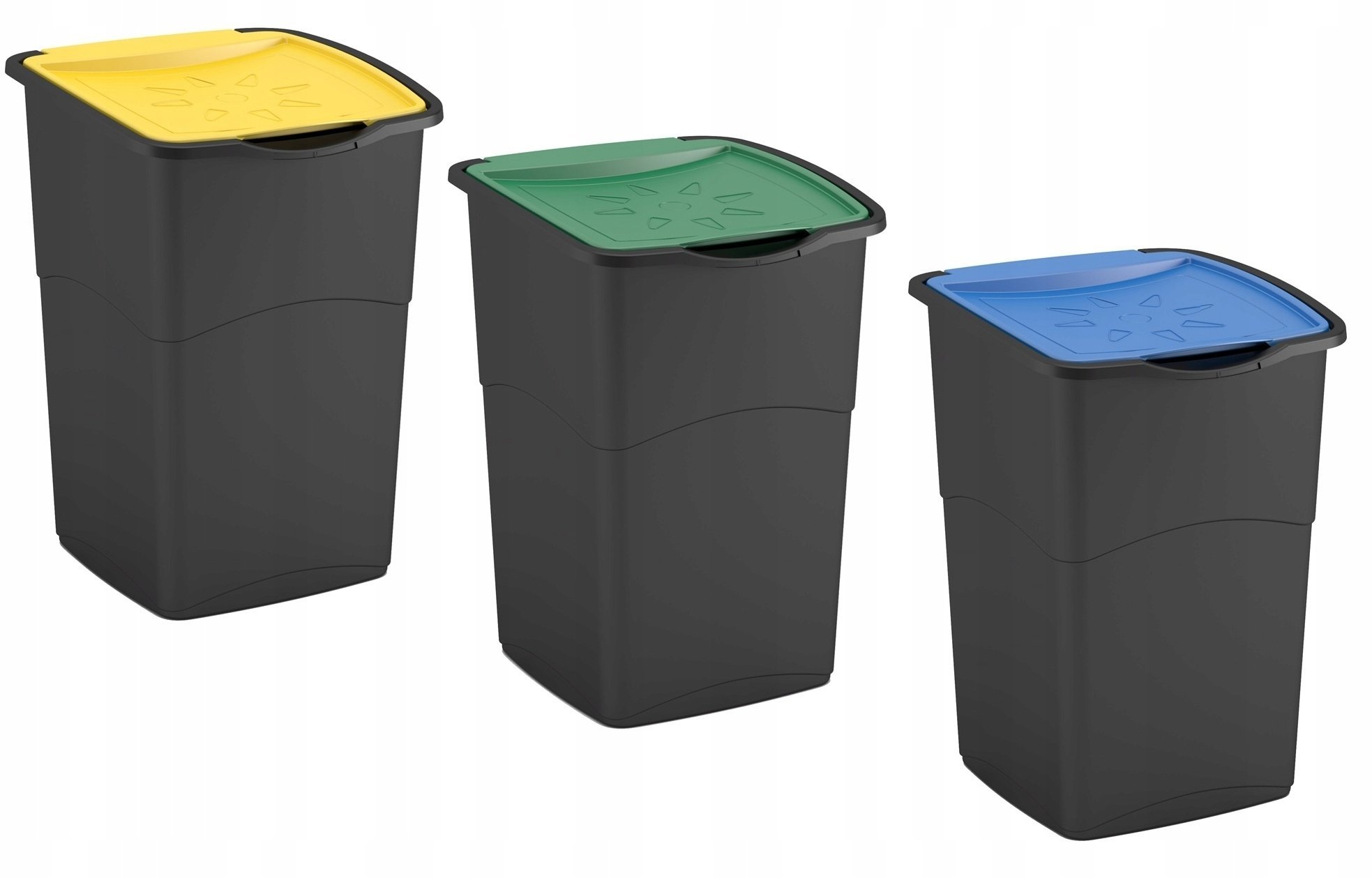 Kosz na śmieci Keter KOSZ NA ŚMIECI KORAL BIN 47L czarny