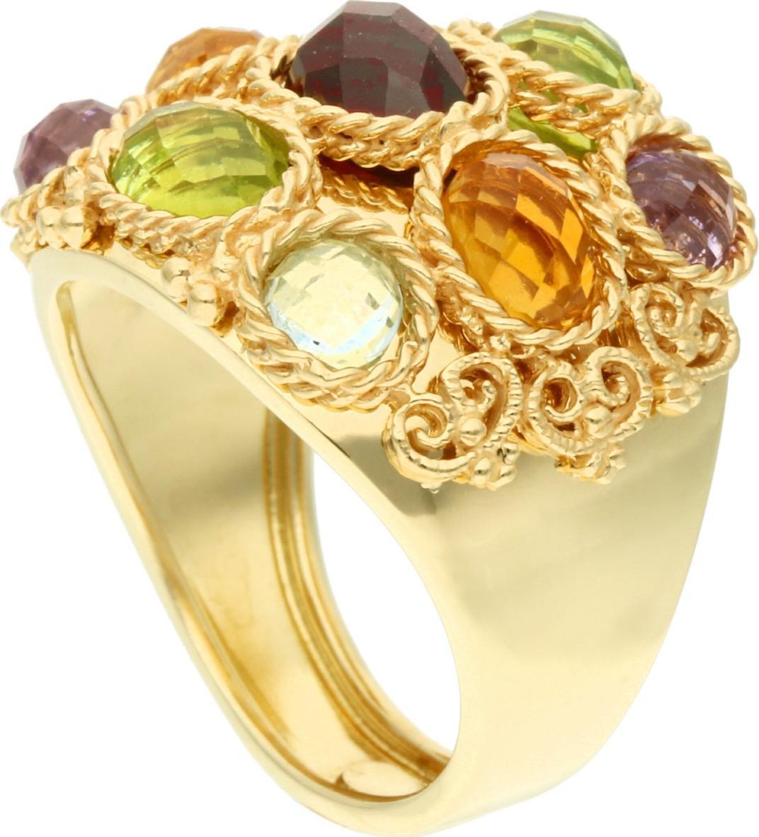 Rosanto Złoty pierścionek z cyrkoniami roz. 15 585 14k