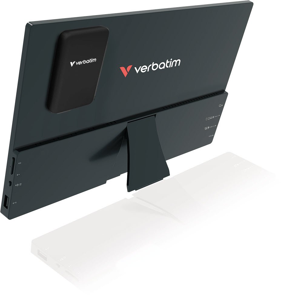 Monitor przenośny dotykowy Verbatim LIGHT 14" FHD z powerbankiem 5000mAh czarny 32088