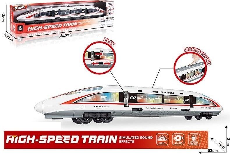 Pociąg metra światło i dźwięk