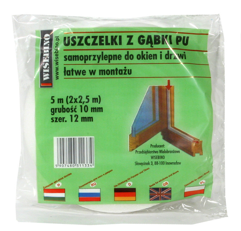 Stomil Sanok Uszczelka gąbka 10x8mm 5m 1szt.