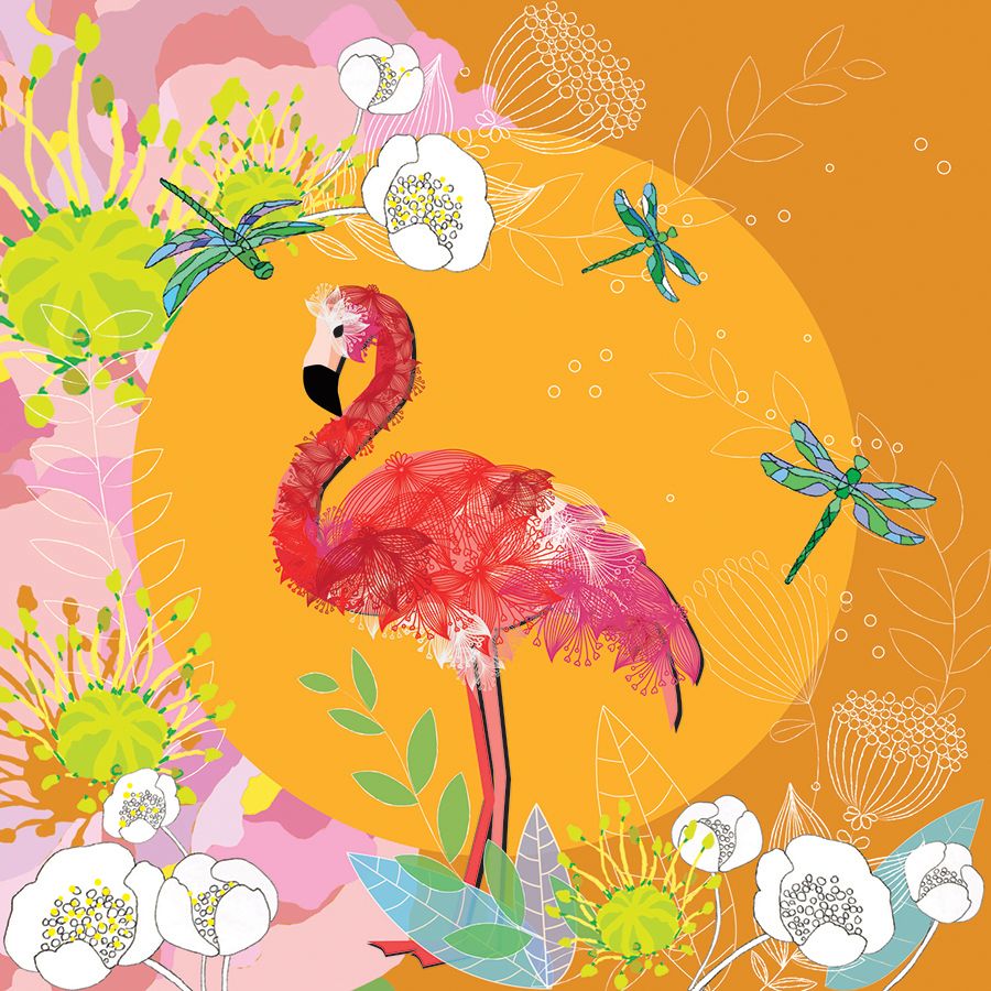 Clear Creation Karnet Swarovski kwadrat Flaming (CL0711)