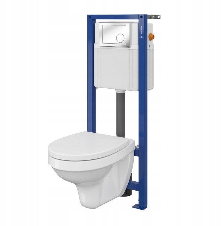 TOILET BOWL+FRAME+BUTTON AGIS S701-022