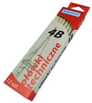 SCHEMAT Ołówek techniczny 4B (12szt)