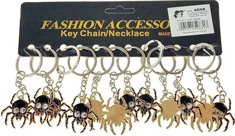 Brelok pająk karta 12szt