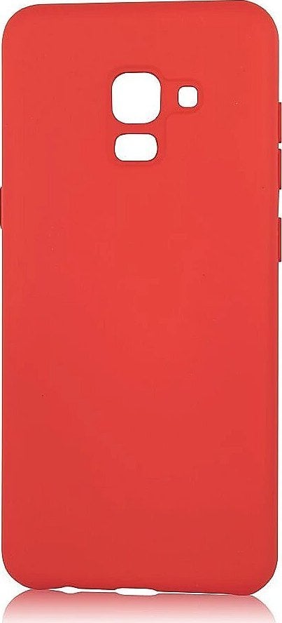 Mocco Liquid Silicone Soft Back Case for Samsung Galaxy A41 Red