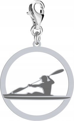 Radziszewska Jewellery Srebrny CHARMS Kajakarstwo DEDYKACJA GRATIS