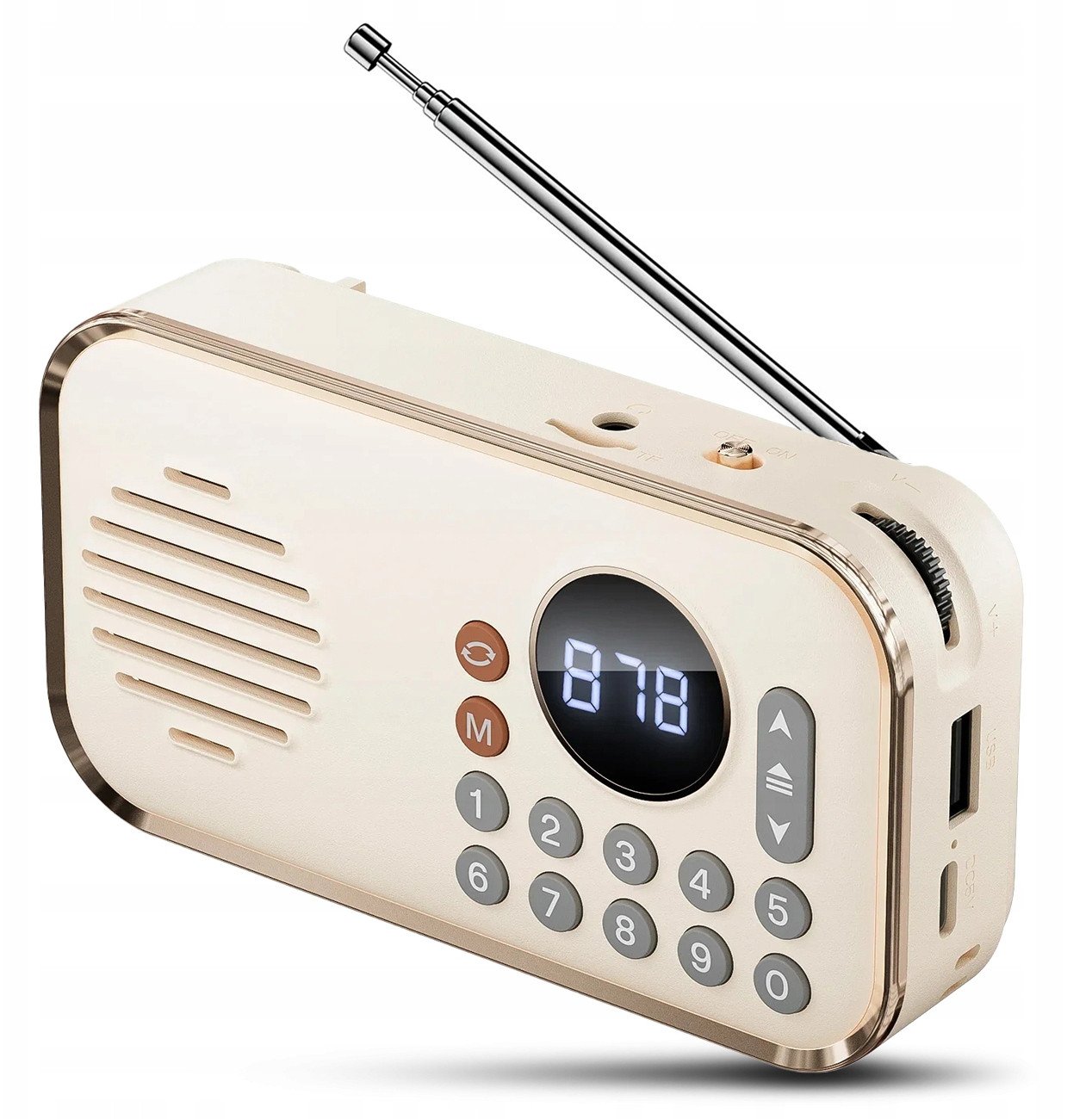 Radio AMT GŁOŚNIK PRZENOŚNY BEZPRZEWODOWY BLUETOOTH RADIO FM USB AUX MP3