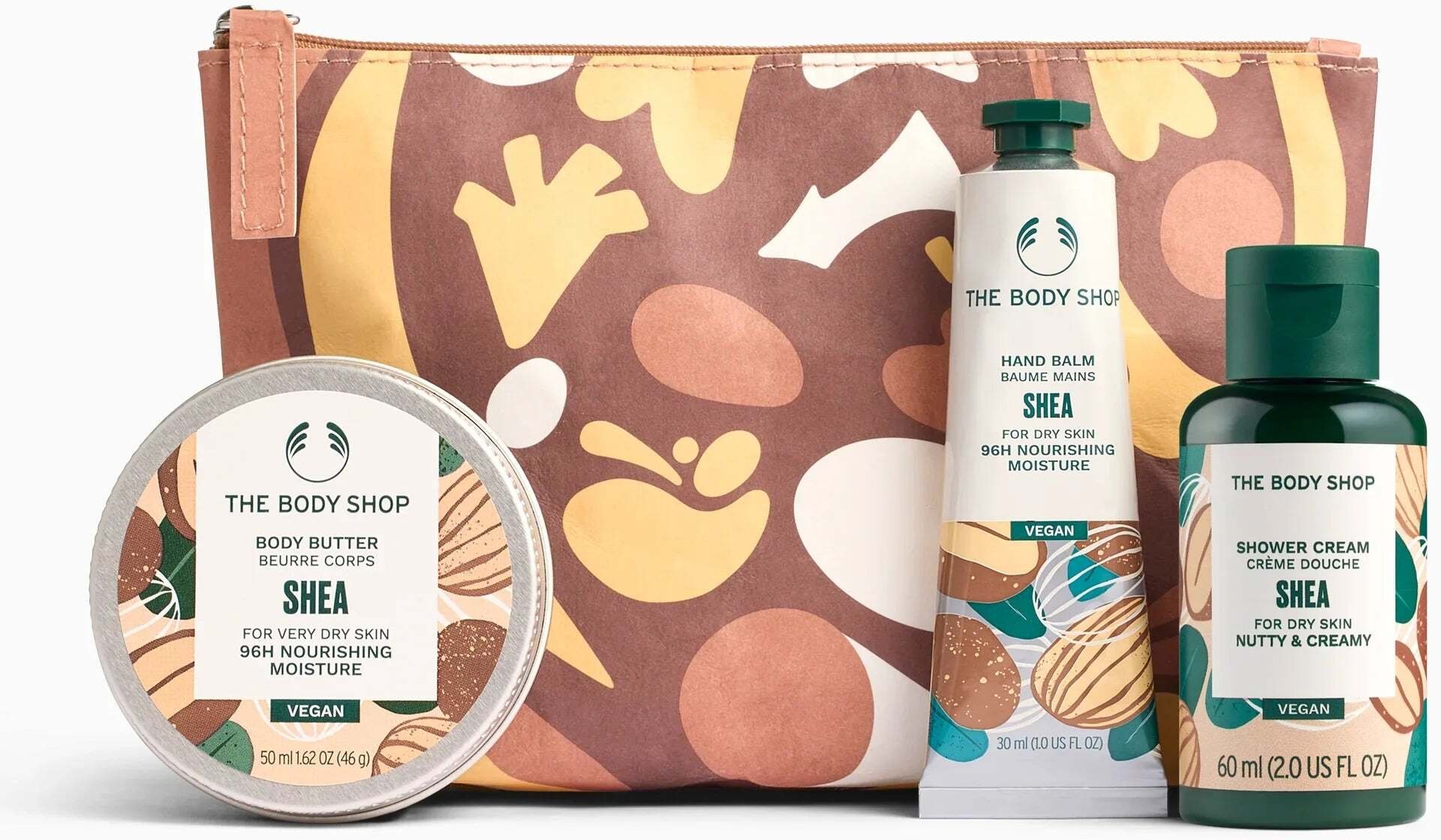The Body Shop G2 Beauty Bag Shea Giftset, 140 ml