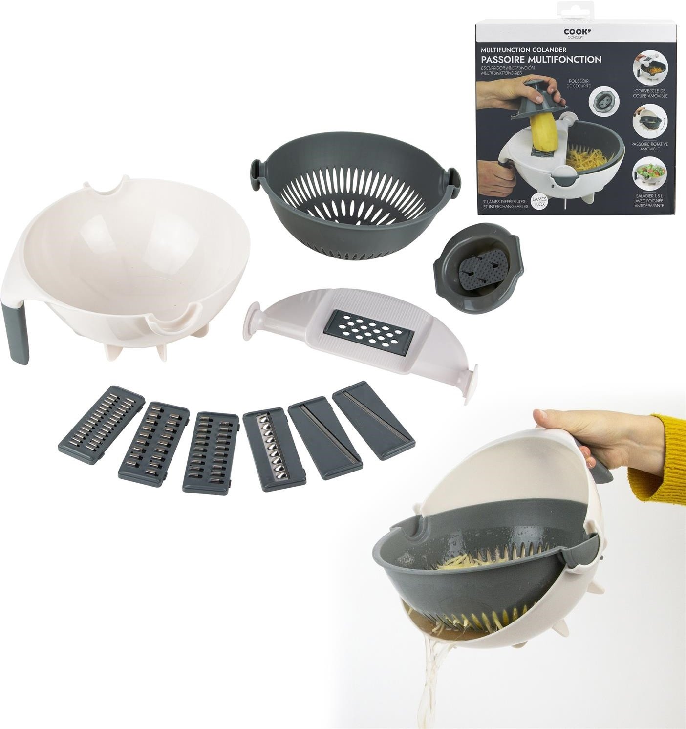 INTESI TARKA DO WARZYW WIELOFUNKCYJNA Z MISKĄ