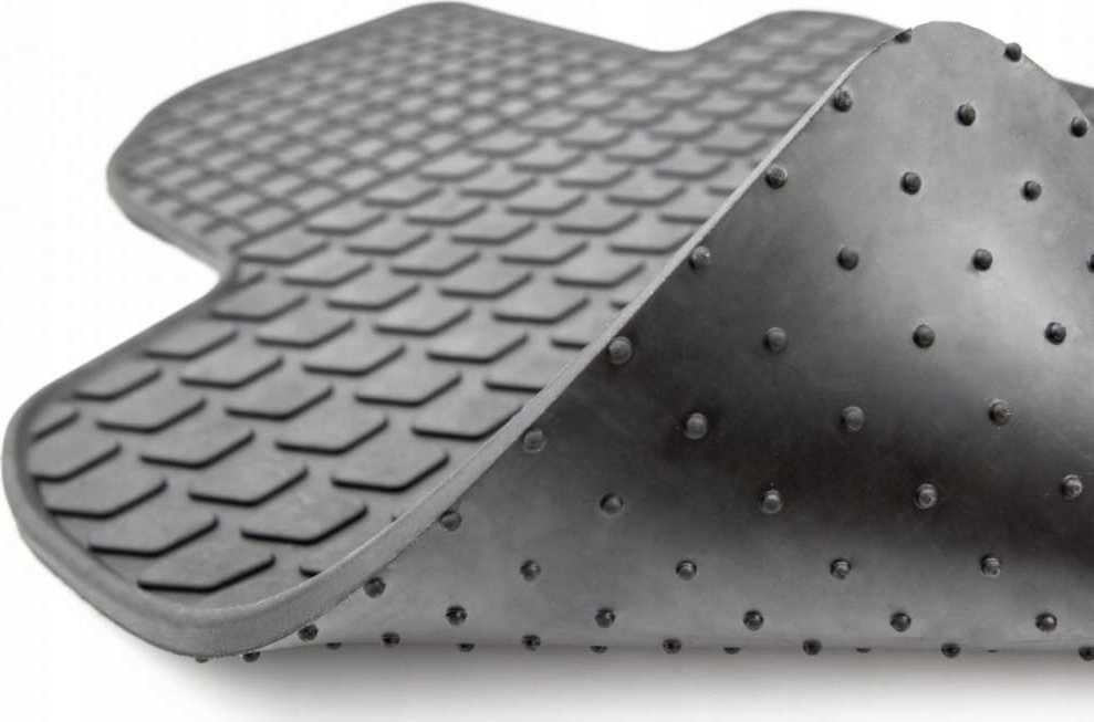 MotoHobby Fiat 500 Dywaniki gumowe PREMIUM stopery