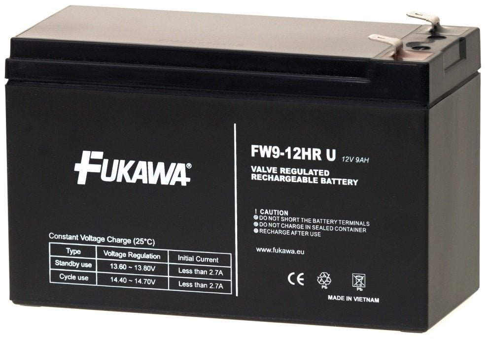 Baterie - FUKAWA FW 9-12 HRU (12V/9Ah - Faston 250), životnost 5let