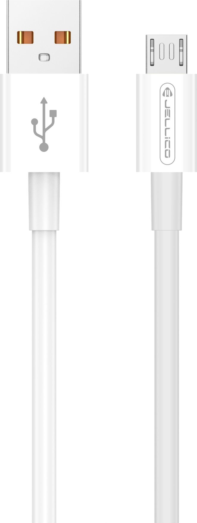 Kabel USB Jellico USB-A - microUSB 1 m Biały (6974929200848)
