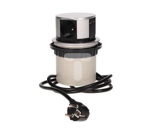 Orno Gniazdo meblowe wysuwane z blatu 4x230V + 2xUSB 1,5m