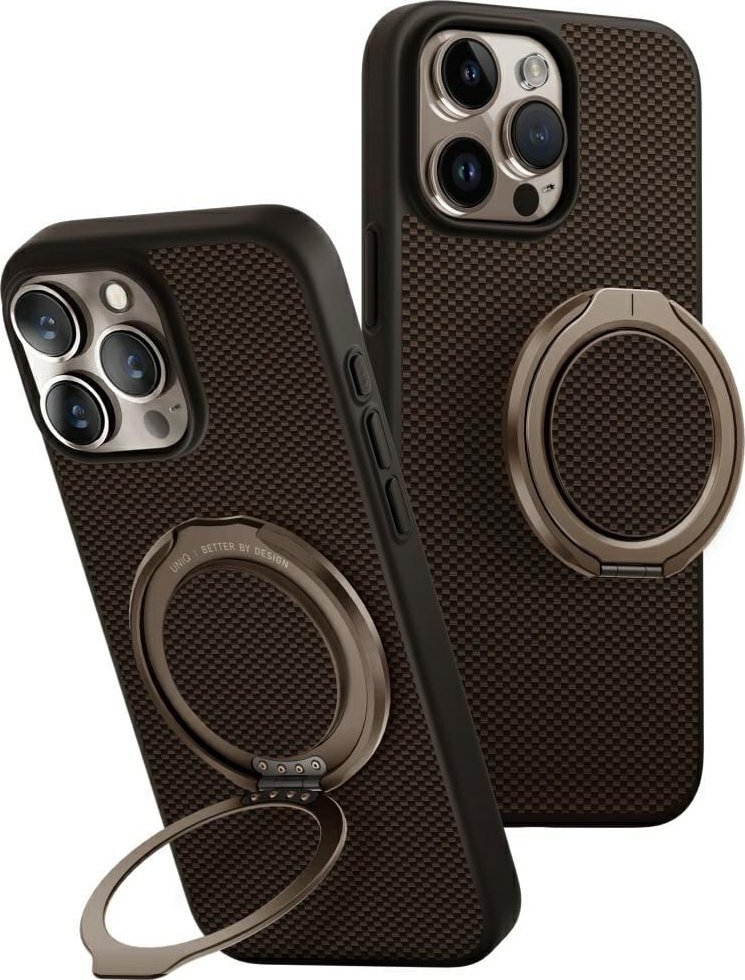 Etui UNIQ Keva Air do iPhone 16 Pro Max Magclick Charging GripFit brązowy