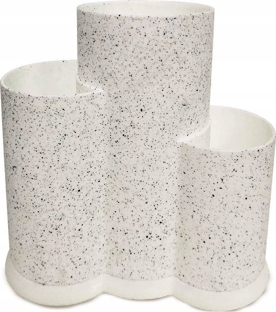 KRISBERG UNIWERSALNY BLOK STOJAK DO NOŻY 3w1 KRISBERG KS-2529 BIAŁY