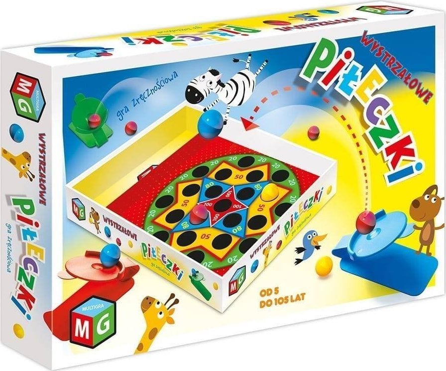 Multigra Gra zręcznościowa wystrzałowe piłeczki 05907